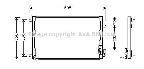 PRASCO Air conditioning condenser Article number: LC5071 cheaply
