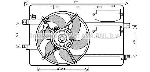 PRASCO Fan, radiator Article number: MC7506 cheaply