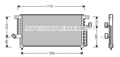 PRASCO Air conditioning condenser Article number: MT5098 cheaply