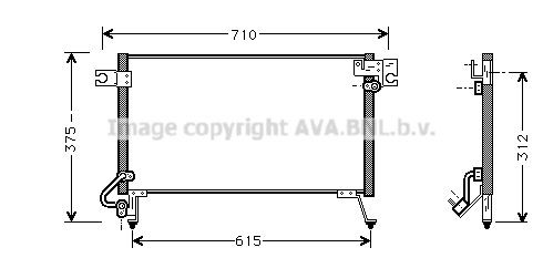 PRASCO Air conditioning condenser Article number: MT5144 cheaply