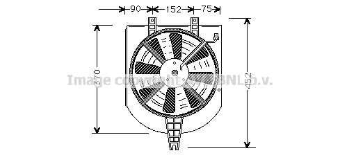 PRASCO Fan, radiator Article number: MT7501 cheaply