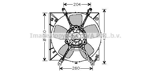 PRASCO Fan, radiator Article number: MT7507 cheaply