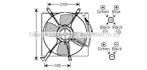PRASCO Køleventilator Varenummer: MT7513 billige