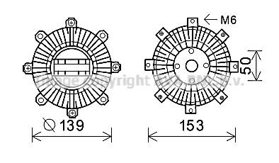PRASCO Fan clutch Article number: MTC222 cheaply