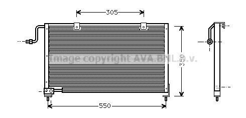 PRASCO Air conditioning condenser Article number: MZ5106 cheaply