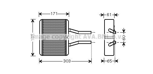 PRASCO Heater matrix Article number: MZ6193 cheaply