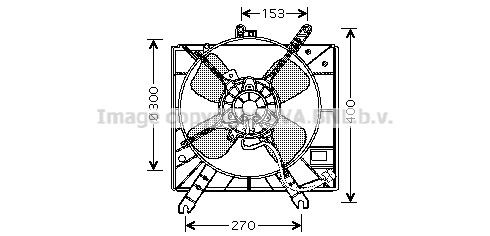 PRASCO Fan, radiator Article number: MZ7515 cheaply