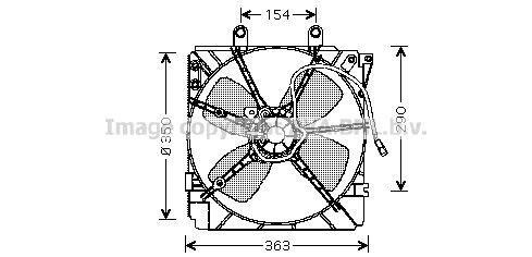 PRASCO Fan, radiator Article number: MZ7518 cheaply