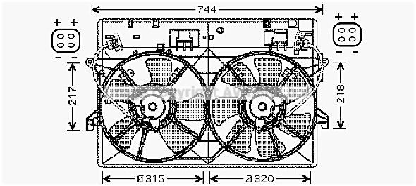 PRASCO Køleventilator Varenummer: MZ7524 billige