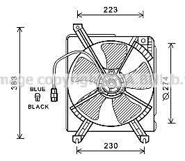 PRASCO Fan, radiator Article number: MZ7542 cheaply