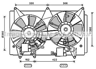 PRASCO Radiaatori ventilaator Artikli number: MZ7547 soodsalt