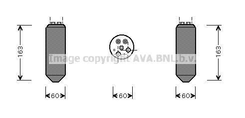 PRASCO Tørfilter aircondition Varenummer: MZD052 billige
