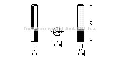 PRASCO Dryer, air conditioning Article number: MZD234 cheaply