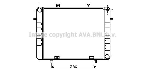 PRASCO Engine radiator Article number: OL2038 cheaply