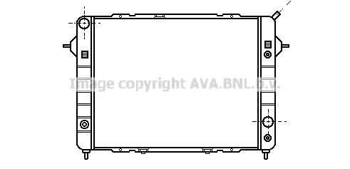 PRASCO Engine radiator Article number: OL2090 cheaply