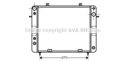 PRASCO Engine radiator Article number: OL2101 cheaply