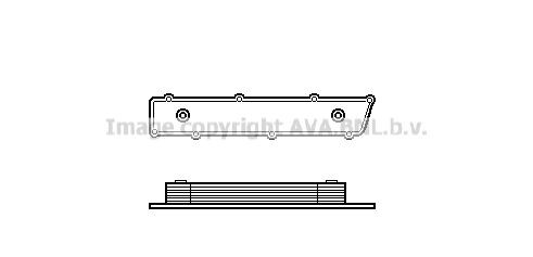 PRASCO Engine oil cooler Article number: OL3195 cheaply
