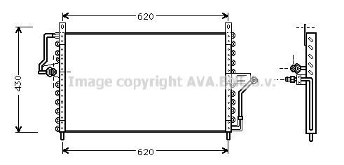 PRASCO Air conditioning condenser Article number: OL5223 cheaply