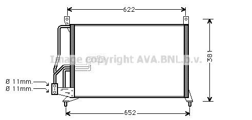 PRASCO Air conditioning condenser Article number: OL5231 cheaply