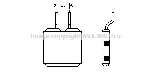 PRASCO Heater matrix Article number: OL6197 cheaply