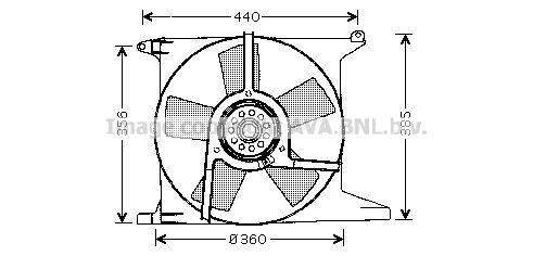 PRASCO Fan, radiator Article number: OL7504 cheaply