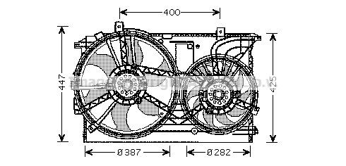 PRASCO Fan, radiator Article number: OL7533 cheaply