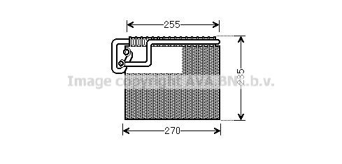 PRASCO Air conditioning evaporator Article number: OLV481 cheaply
