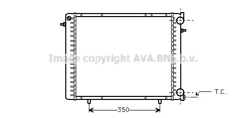 PRASCO Engine radiator Article number: RT2045 cheaply