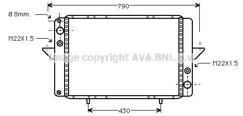 PRASCO Engine radiator Article number: RT2060 cheaply