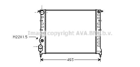 PRASCO Engine radiator Article number: RT2118 cheaply