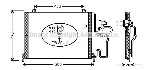 PRASCO Air conditioning condenser Article number: RT5144 cheaply