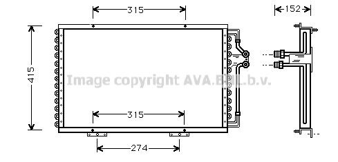 PRASCO Air conditioning condenser Article number: RT5214 cheaply