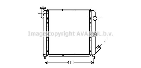 PRASCO Engine radiator Article number: RTA2063 cheaply