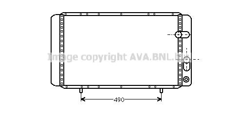 PRASCO Engine radiator Article number: RTA2084 cheaply