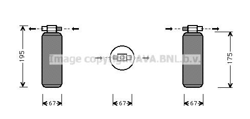 PRASCO Tørfilter aircondition Varenummer: RTD015 billige