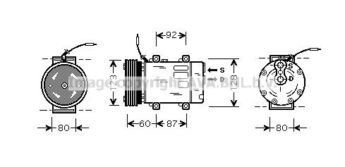 PRASCO Air conditioning compressor Article number: RTK075 cheaply