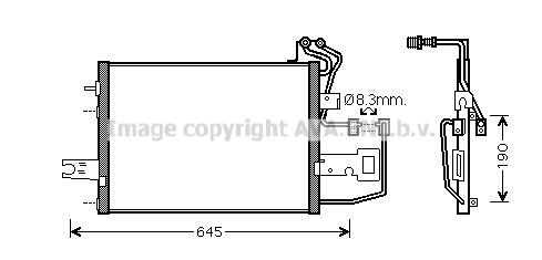 PRASCO Air conditioning condenser Article number: SA5015 cheaply