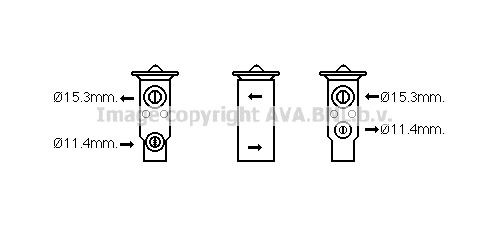 PRASCO AC expansion valve Article number: SU1093 cheaply