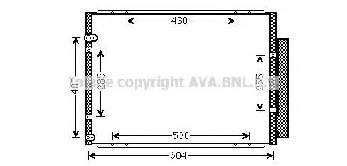 PRASCO Air conditioning condenser Article number: TO5574 cheaply