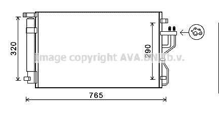 PRASCO Air conditioning condenser Article number: VW5141 cheaply