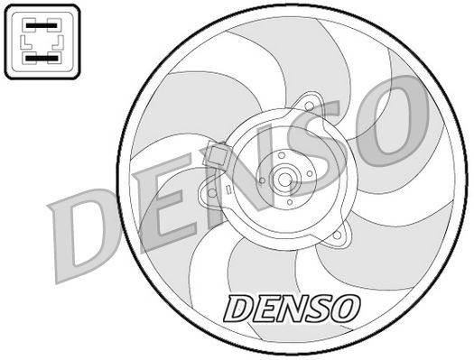 DENSO Køleventilator Varenummer: DER07008 billige