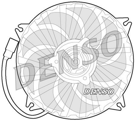 DENSO Fan, radiator Article number: DER21017 cheaply