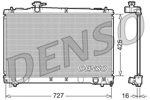 DENSO Engine radiator Article number: DRM50034 cheaply