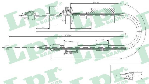 LPR Clutch Cable Article number: C0199C cheaply