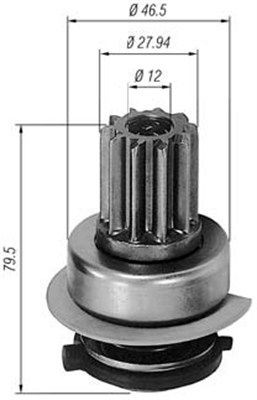 MAGNETI MARELLI 940113020291 Spidshjul, starter PASSAT 1.6 72 HK Benzin 1997