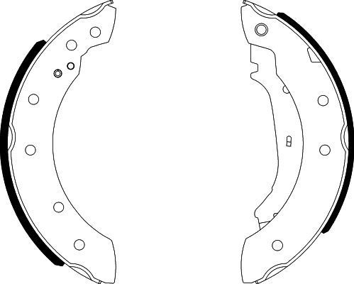 HELLA Brake Shoe Set Article number: 8DB 355 001-571 cheaply