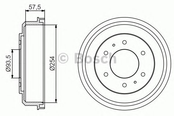 BOSCH Tambour de frein UGS: 0 986 477 220 à bon prix