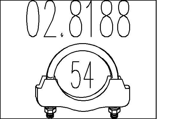 MTS Rørforbinder, udstødningssystem Varenummer: 02.8188 billige