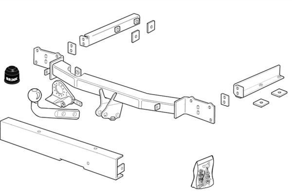 BRINK Trailer Hitch Article number: 352600 cheaply