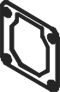 DINEX Exhaust pipe gasket Article number: 32811 cheaply